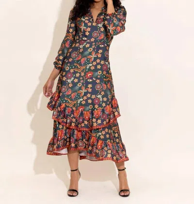 Alden Adair Merritt Dress In Tapestry In Multi
