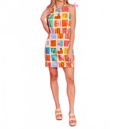 Alden Adair Millie Mini Dress In Voyage In Neutral