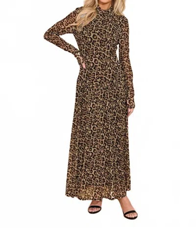 Alden Adair Mochi Maxi Dress In Jaguar In Animal Print