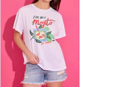 Alden Adair Mojito River Tee In White