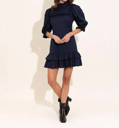 Alden Adair Murphy Dress In Tartan/black