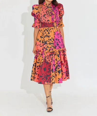 Alden Adair Noelle Dress In Panthera In Multi