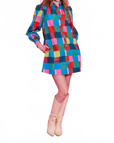 Alden Adair Nora Dress In Holiday Check In Multi