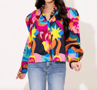 Alden Adair Oliver Top In Sunbeam In Yellow
