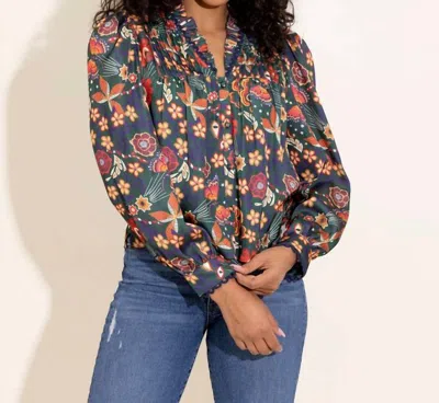 Alden Adair Oliver Top In Tapestry In Multi