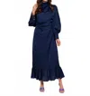 Alden Adair Parker Dress In Midnight In Blue