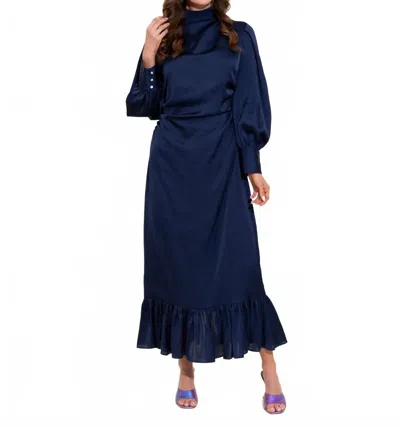 Alden Adair Parker Dress In Midnight In Blue
