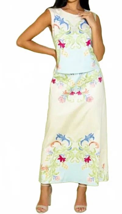 Alden Adair Peyton Top In Dreamscape In Multi