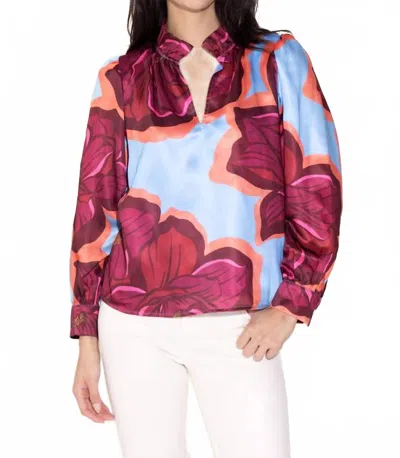 Alden Adair Phoebe Blouse In Blossom In Multi