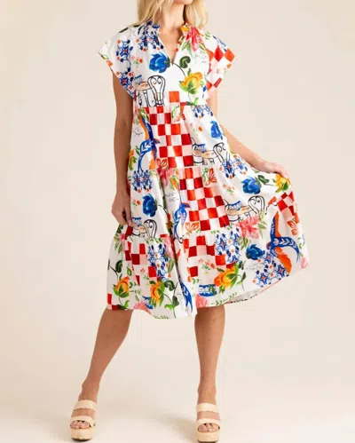 Alden Adair Pippa Dress In Amalfi Print
