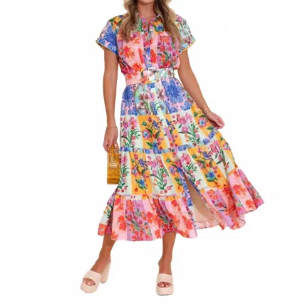ALDEN ADAIR RACHEL DRESS IN FLORAL SKETCH