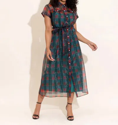 Alden Adair Rachel Dress In Holiday Plaid In Multi