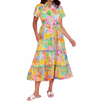 Alden Adair Rachel Dress In Van Gogh In Multi