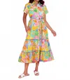 Alden Adair Rachel Dress In Van Gogh In Multi