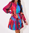 Alden Adair Reagen Dress In Prism In Multi