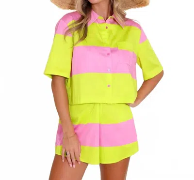 Alden Adair Remi Top In Cabana In Yellow