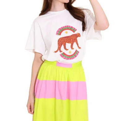 Alden Adair River Tee In Leopard In Multi