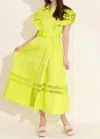 Alden Adair Rose Dress In Citrus In Yellow