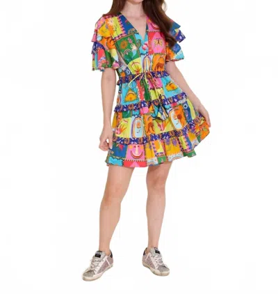Alden Adair Sabrina Dress In Nirvana In Multi