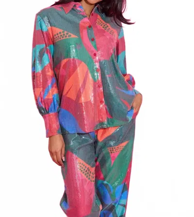 Alden Adair Sadie Top In Tropical Jingle In Multi