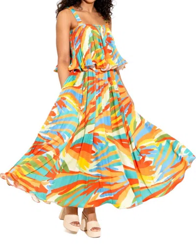 Alden Adair Samantha Dress In Agave In Multi