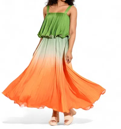 Alden Adair Samantha Dress In Ombre In Multi