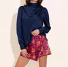 Alden Adair Scarlett Top In Midnight In Multi