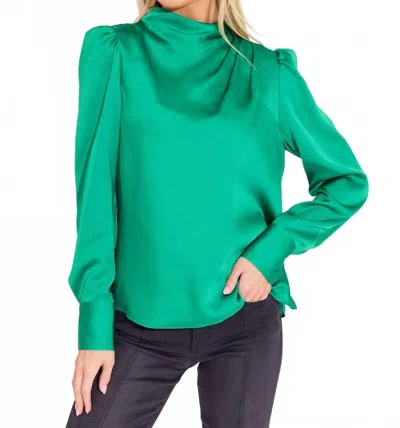 Alden Adair Scarlett Top In Malachite In Green
