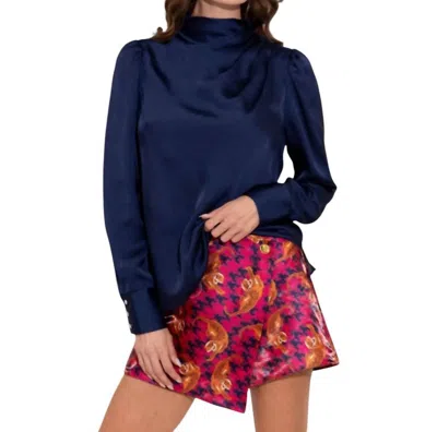 Alden Adair Scarlett Top In Midnight In Multi