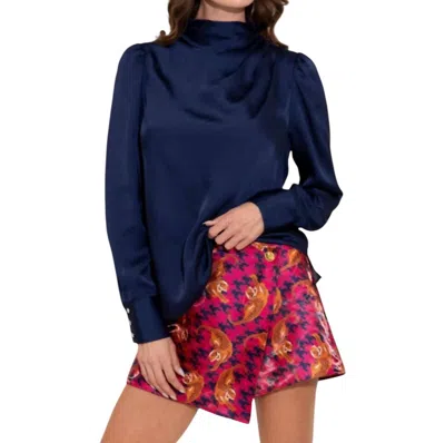 Alden Adair Scarlett Top In Midnight In Multi