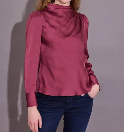 Alden Adair Scarlett Top In Red In Burgundy