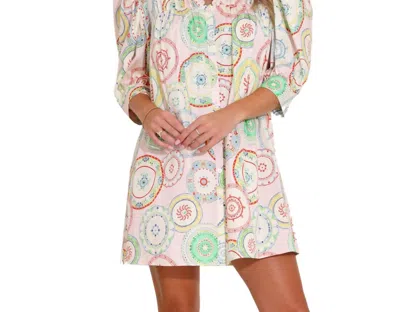 Alden Adair Teagen Mini Dress In Porcelain Por In Multi