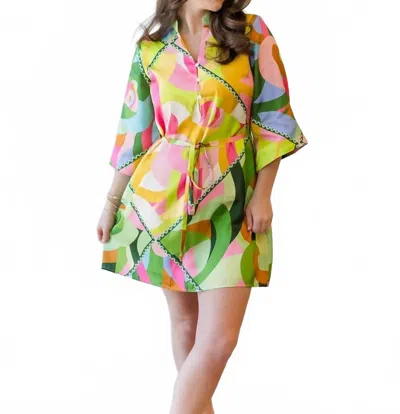 Alden Adair Toni Mini Dress In Hall Of Mirrors In Multi