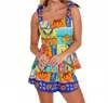 Alden Adair Valerie Pattern Pinted Tank Top In Nirvana In Multi