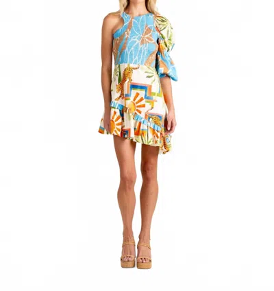Alden Adair Women's Brooke Mini Dress In Sahara In Blue