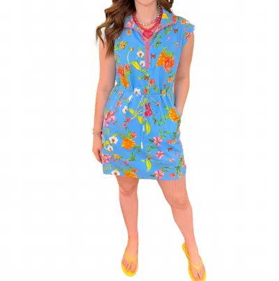 Alden Adair Women's Leigh Dress In Aqua Parterre In Multi