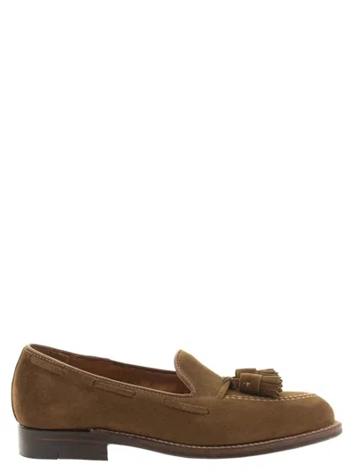 Alden Shoe Company 3403 Tassel Loafer Fitting E In Snuff Suede