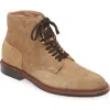 Alden Shoe Company Alden Smooth Toe Commando Sole Boot In Tan Suede