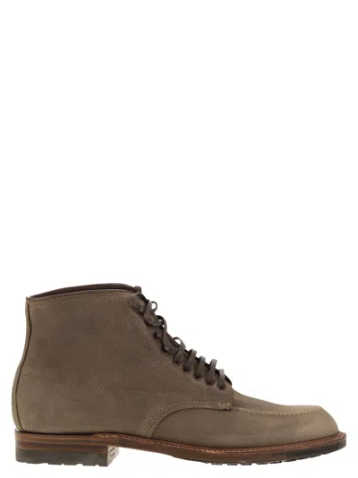 Alden Shoe Company Alden Suede Lace Up Boot In Brown