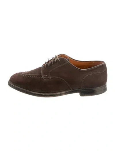 Pre-owned Alden Shoe Company Leather Brogues In Brown