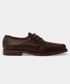 Alden Shoe Company Men's Alden Mocc Toe Leather Blucher In Rich Brown, Size 11 In Brown