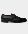 Alden Shoe Company Alden Plain Toe Monk Strap Shoe In Black