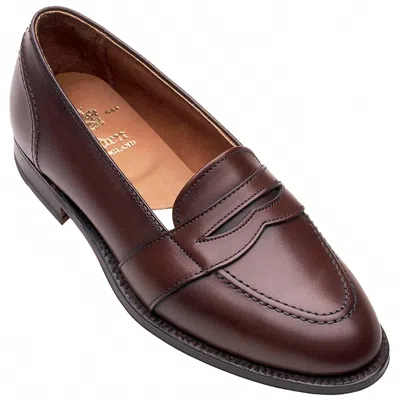 Alden Shoe Company Men's Full Strap Slip-on Penny Loafer In Walnut