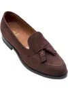 Alden Shoe Company Tassel-embellished Suede Loafers In Burgundy