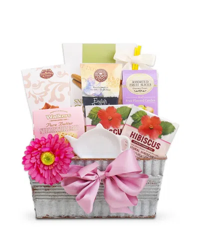 Alder Creek Gift Baskets Mother's Day Afternoon Tea Essentials Gift, 9 Piece In Transparent