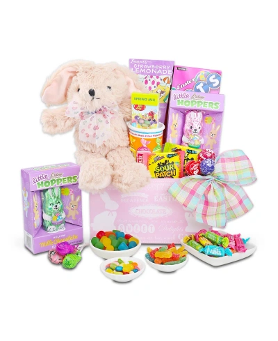 Alder Creek Gift Baskets Eggstravagent Easter Crate Pink, 9 Pieces In No Color