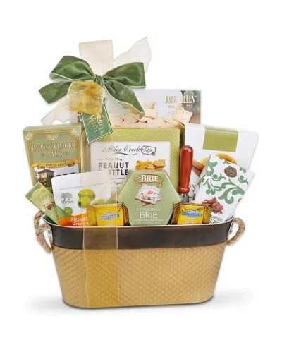 Alder Creek Gift Baskets Holiday The Tasteful Gourmet Gift Basket, 11 Piece Set In Transparent