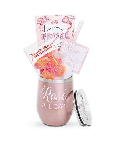 Alder Creek Gift Baskets Mother's Day Rose All Day Tumbler Gift, 3 Piece In Pink