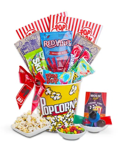 Alder Creek Gift Baskets Popular Movie Night Gift Basket, 11 Pieces In Transparent