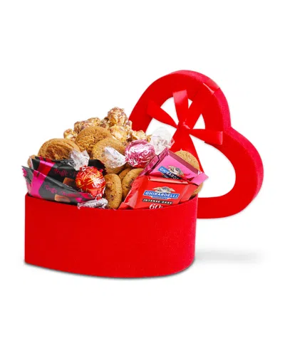 Alder Creek Gift Baskets Red Heart Shaped Box Of Chocolates Gift Box, 9 Items In No Color